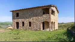 Michelangelo country house with pool and garden, Montalcino, Siena 