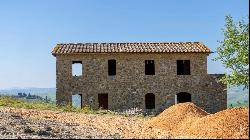 Michelangelo country house with pool and garden, Montalcino, Siena 