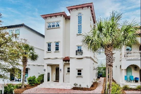  Seagrove Beach Mediterranean-Style Home Steps From the Sand