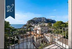 Elegant villa with sea-facing terraces for sale in Capri