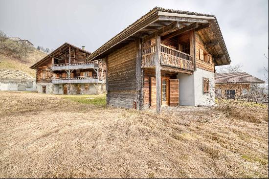 Chalet et mazot à Manigod