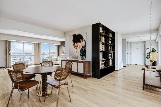 Paris 16th District -  A 2-bed apartment with terraces commanding panoramic views