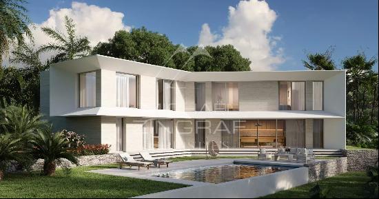 Super - Cannes - Architect designed villa - Panoramic sea view