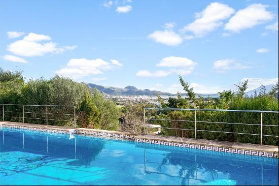 Elegant villa with stunning views of the bay of Puerto de Pollensa