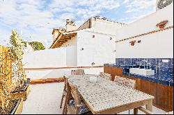 Historic luxury townhouse with roof terrace for sale in Sitges.