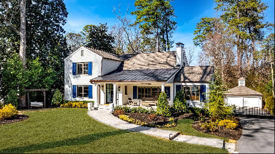 Exceptional Home on Nearly One Acre Level Lot in Sought-after North Buckhead