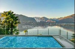 Gerra: elegant & modern apartment for sale with terrace & magnificent view of Lake Maggio