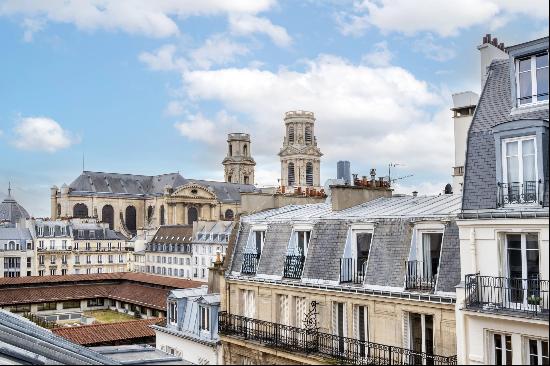 Paris 6th District Top floor apartment