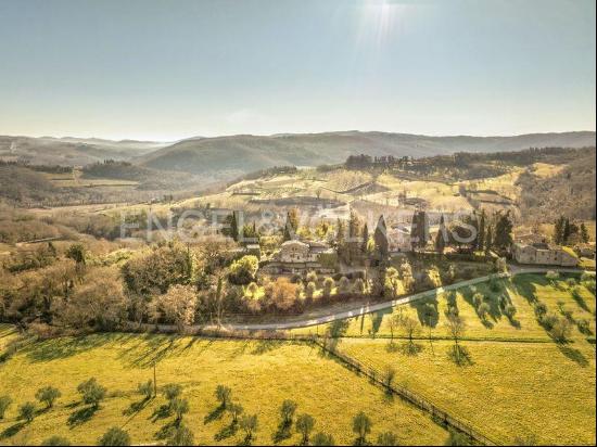 Elegant Farmhouse with Pool and Tennis Court in Chianti Classico