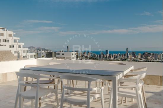 Modern Apartment with Stunning Views in Balcon de Finestrat, Ben, Benidorm 03501