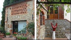 The White Country Villa with cottage and vineyard, Bucine – Tuscany