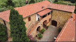 L'Antica Mangiatoia with court and olive grove, Trequanda - Tuscany