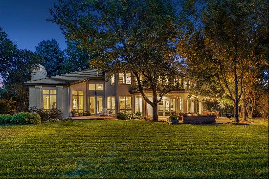 Vine Street sits on a prime corner lot, offering a private one-acre retreat