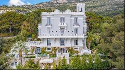 CAP D'AIL - BELLE EPOQUE VILLA - SEA VIEW - 7 BEDROOMS - SWIMMING POOL - GARAGES