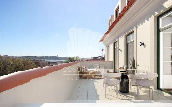 Luxury Lisbon Duplex Apartment Balancing Tradition and Modernity