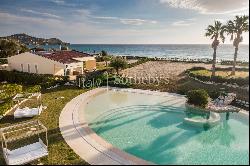 Modern house on the beautiful beach of Geremeas