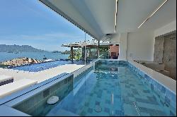 House with panoramic sea views and full leisure in an exclusive condominium