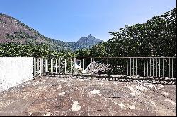 View of Christ the Redeemer and spacious outdoor area in Cosme Velho