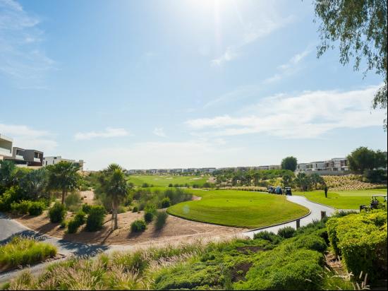 Rare Dubai Hills Plot with Golf and City Views