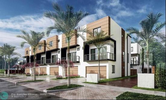 ONLY NEW CONSTRUCTION TOWNHOMES IN WILTON MANORS!!!, located just a few blocks from Wilton