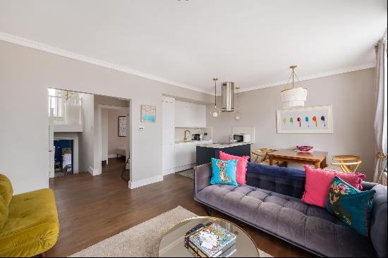 A 2 bed, 2 bath flat in W9.