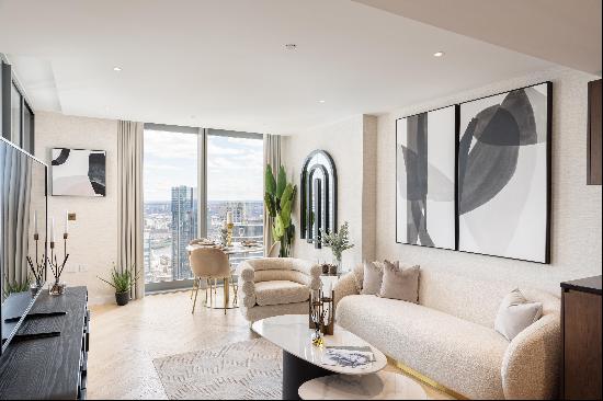 A stunning two bedroom apartment in Landmark Pinnacle, one of London's tallest buildings, 