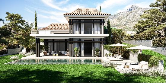 An incredible villa on Marbella's Golden Mile, due for completion in Summer 2025.