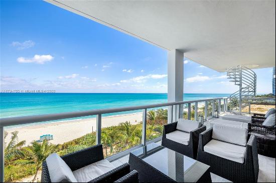 Turnkey 3 Bed/3.5 Bath SE corner unit offering direct-ocean views in the South Tower at Th