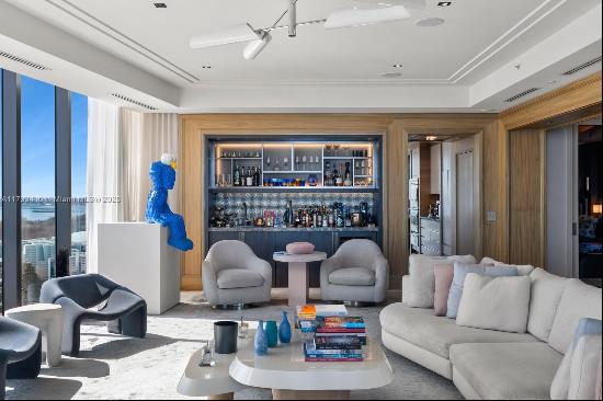 This southeast corner penthouse at St. Regis Bal Harbour offers an ultra-rare combination 