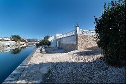 Renovated house on the wide canal with swimming pool.