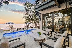 Custom Bayfront Home With Private Pool And Boat Dock