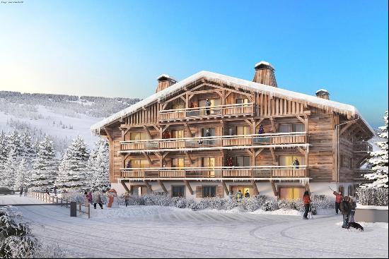 A superb four bedroom apartment in a new development for sale in the centre of Megeve.