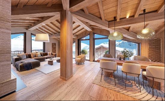 Exceptional four bedroom apartment in a new residence in Val-d'Isère.