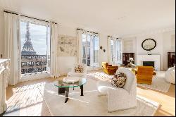 Paris 16th District – Eiffel tower view, balcony, three bedrooms.