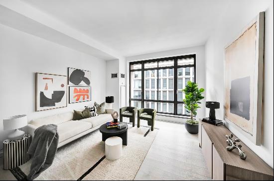 <p>Nestled on the 14th floor, this expansive corner apartment offers a serene city view, v