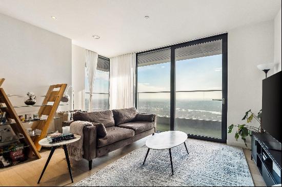 A 45th floor two-bedroom apartment with with south easterly views, in Bagshaw Building