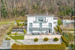 Lugano-Vacallo: modern villa for sale, ideal also as a secondary residence