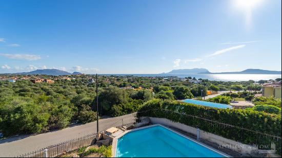 Villa Pietra with sea view and pool, Pittulongu, Olbia - Sardegna