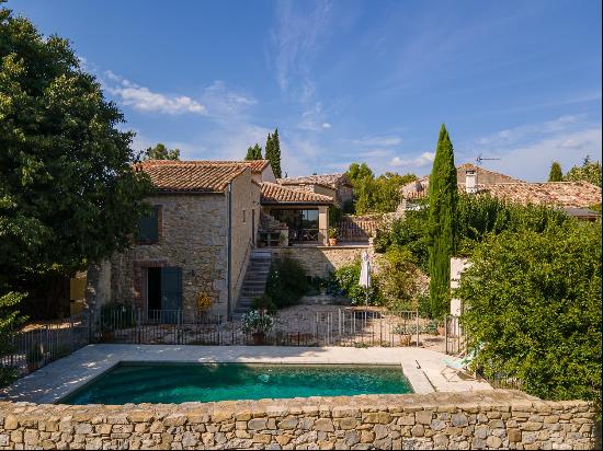 A superb village house for sale near Uzès.