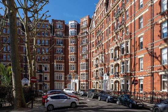 A three-bedroom apartment for sale in Kensington, W8.