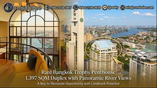 Luxury Penthouse for Sale Sathorn | Large Duplex Penthouse