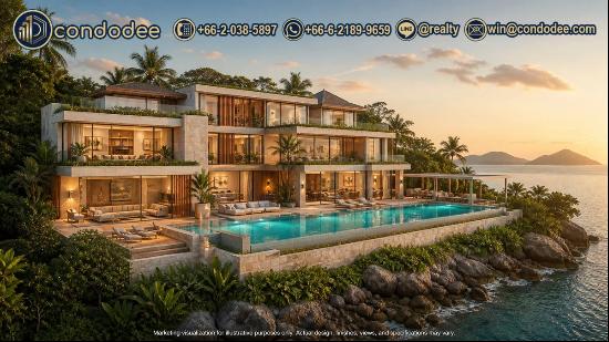 Five-Bedroom Beachfront Villa for Sale Cape Panwa
